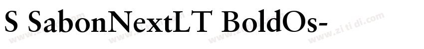 S SabonNextLT BoldOs字体转换